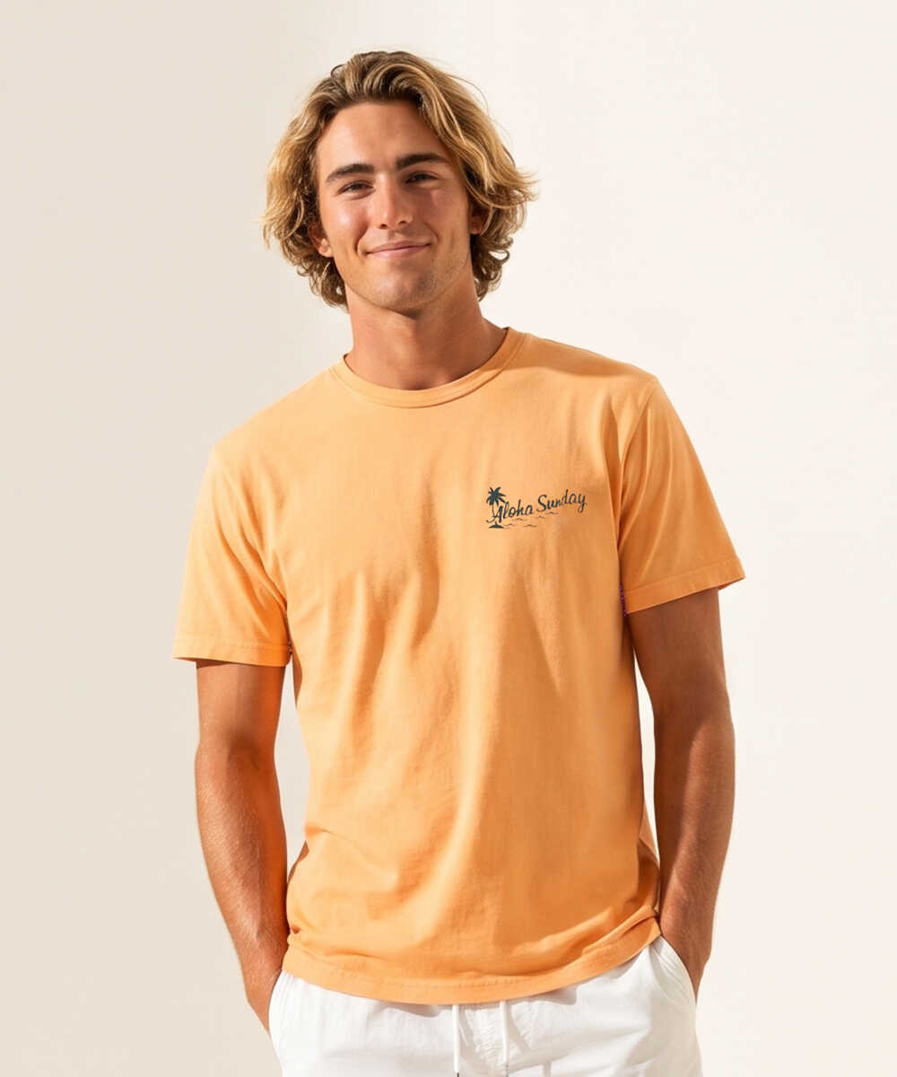 ロゴバックプリント コットンTシャツ