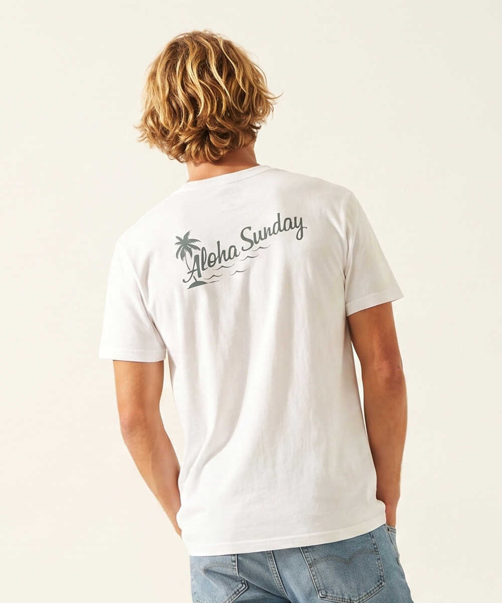 ロゴバックプリント コットンTシャツ