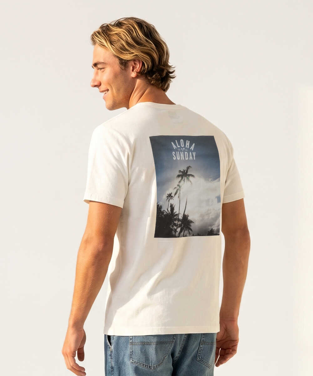 バックフォトプリントTシャツ