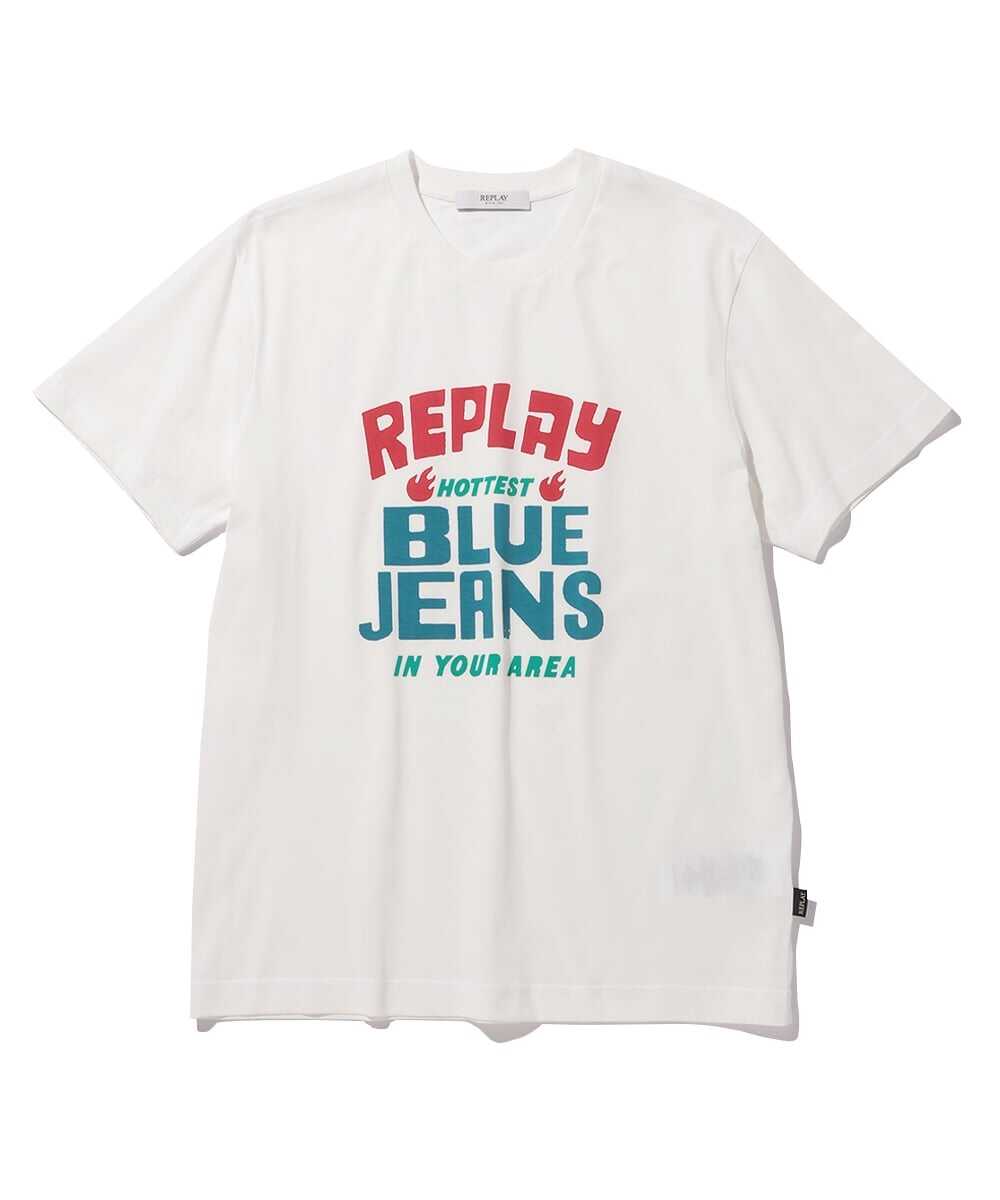 コットンジャージー マキシロゴ ヘリテイジプリントTシャツ