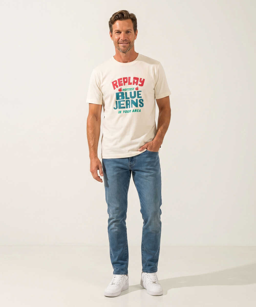 コットンジャージー マキシロゴ ヘリテイジプリントTシャツ