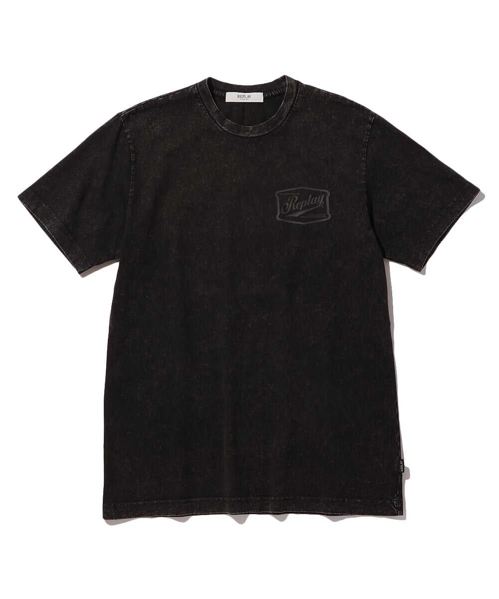 オープンエンドジャージー バイカー風 バックプリントTシャツ