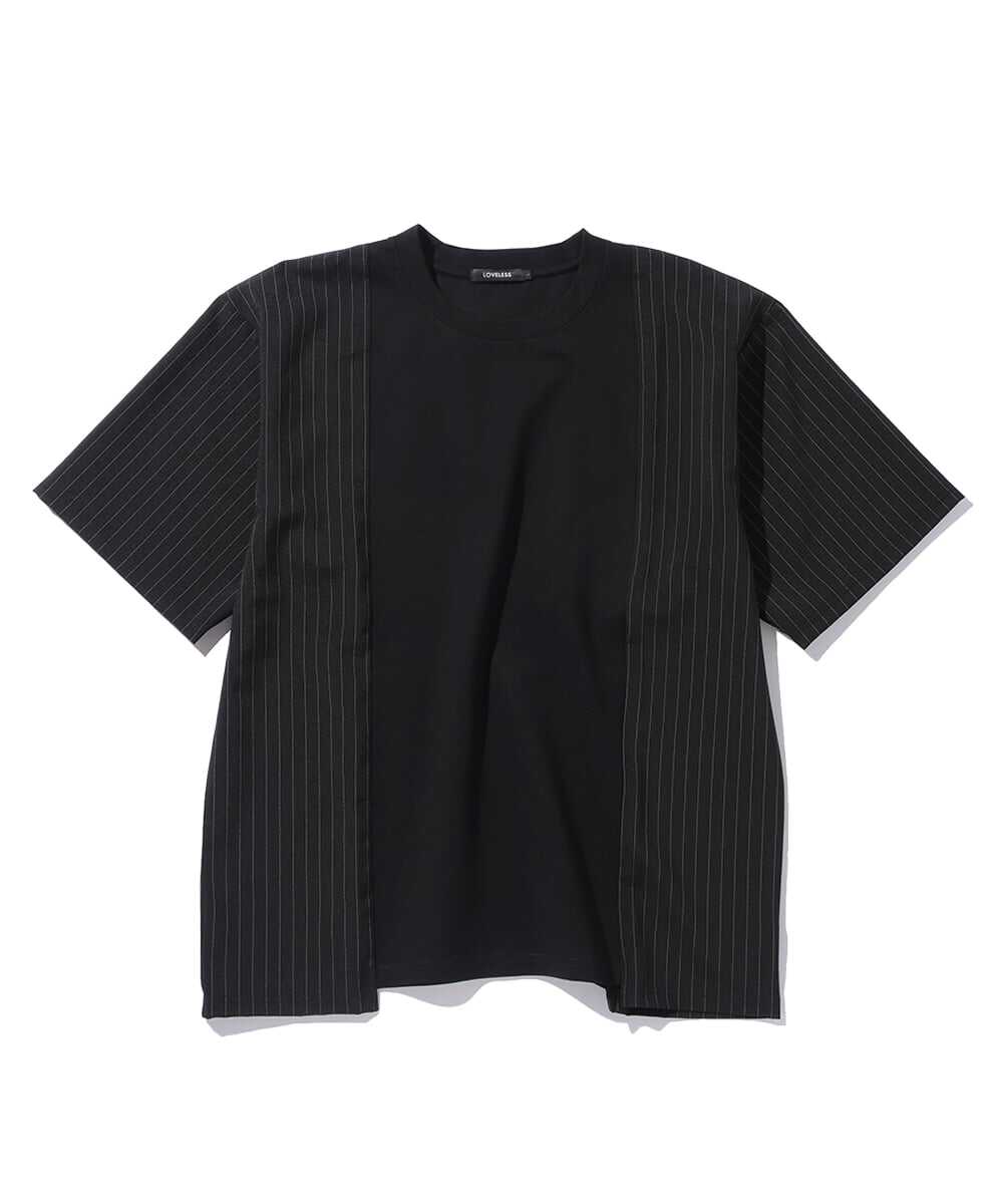 ストライプブロッキングTシャツ