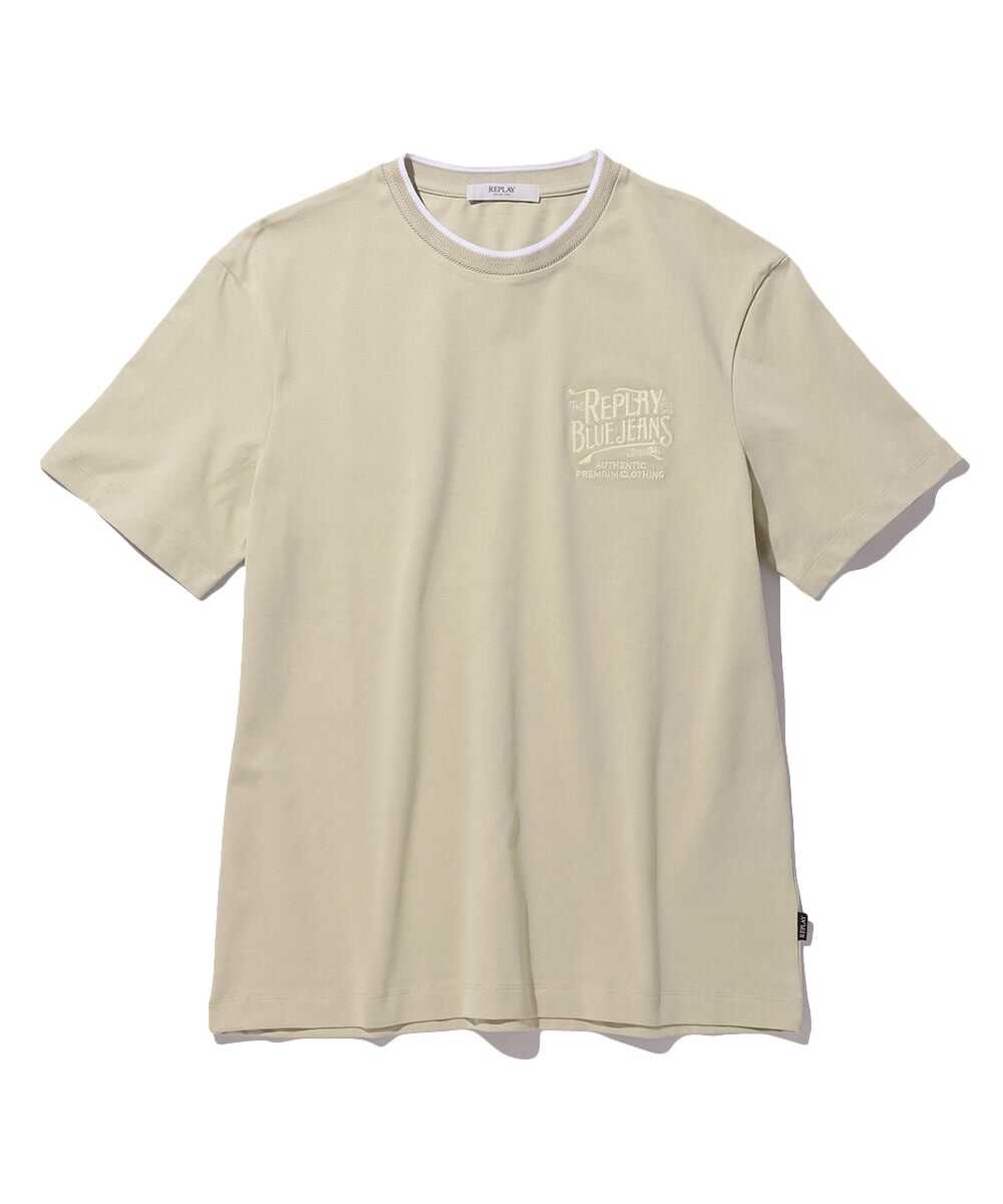 ヘビーウェイト ピュアコットンジャージー カラートリムTシャツ
