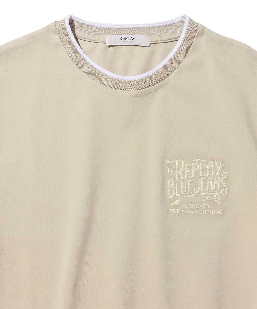 ヘビーウェイト ピュアコットンジャージー カラートリムTシャツ