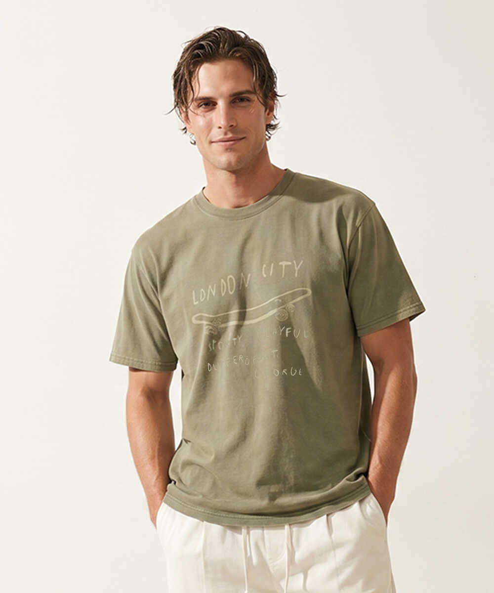 ユーズド バックプリントTシャツ