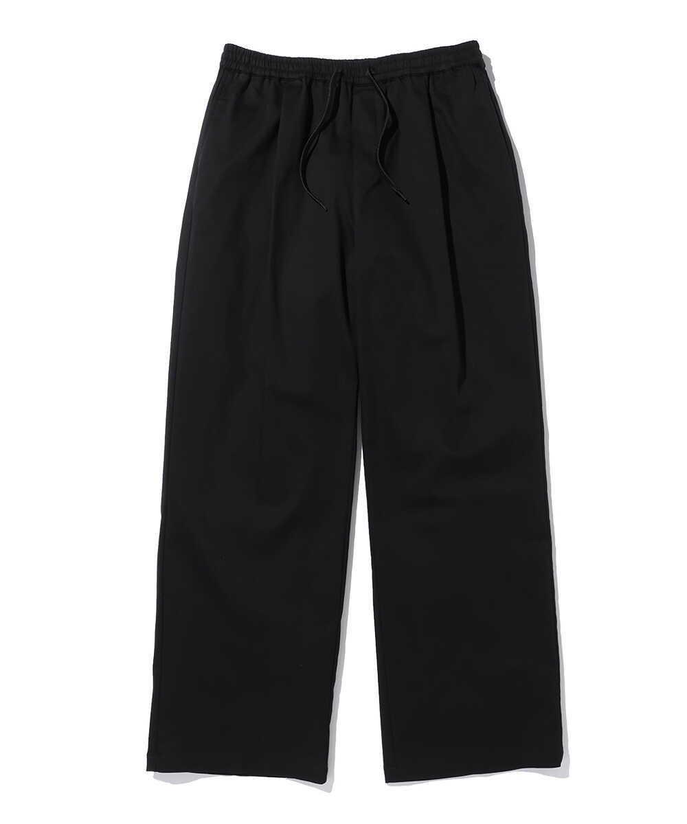 接触冷感 ガムストレッチ ワイドパンツ