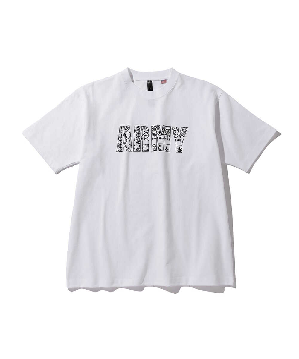 バンダナ柄グラフィックTシャツ