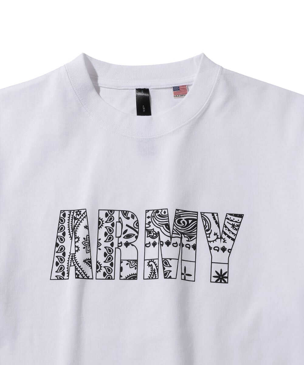 バンダナ柄グラフィックTシャツ