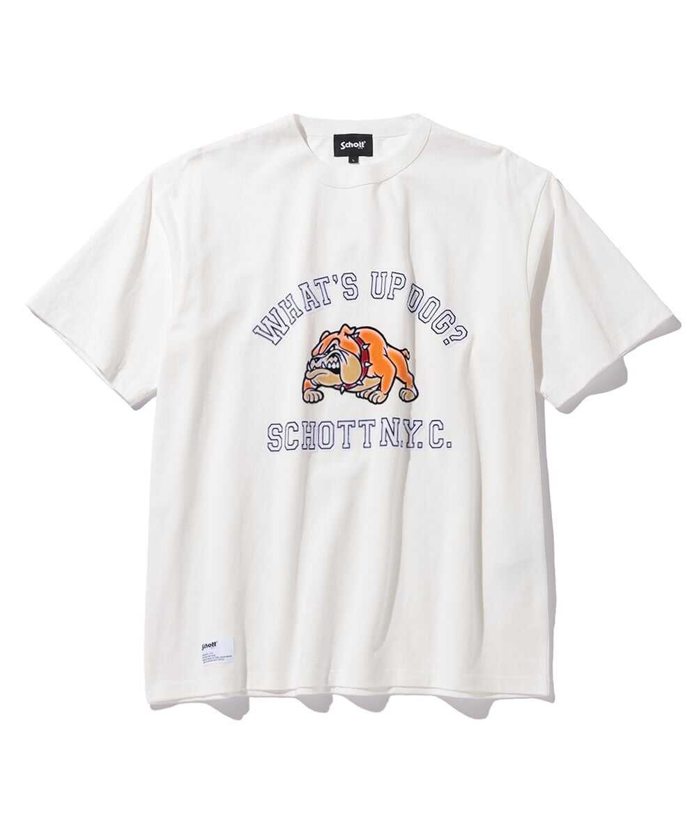 ワッツアップドッグ プリントTシャツ
