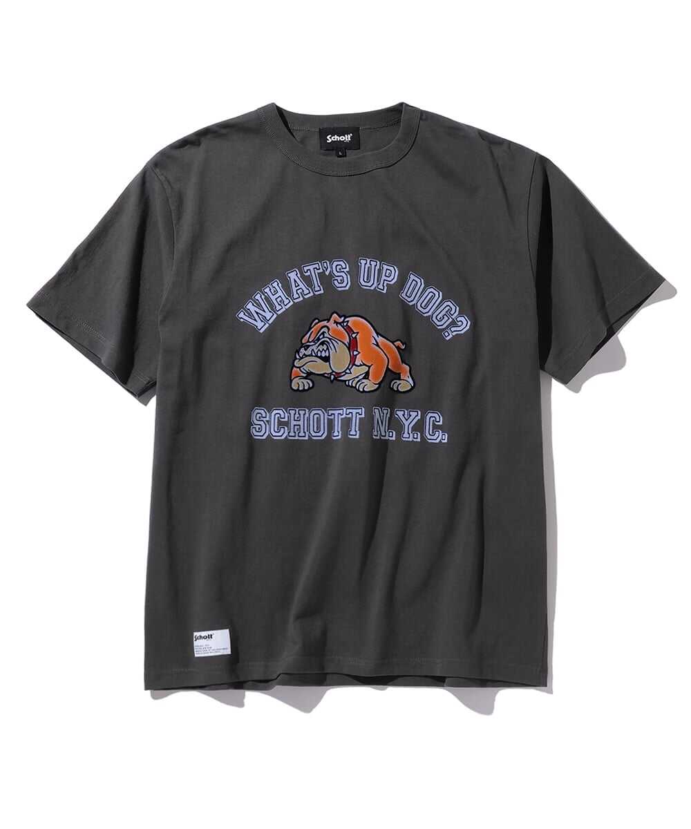 ワッツアップドッグ プリントTシャツ