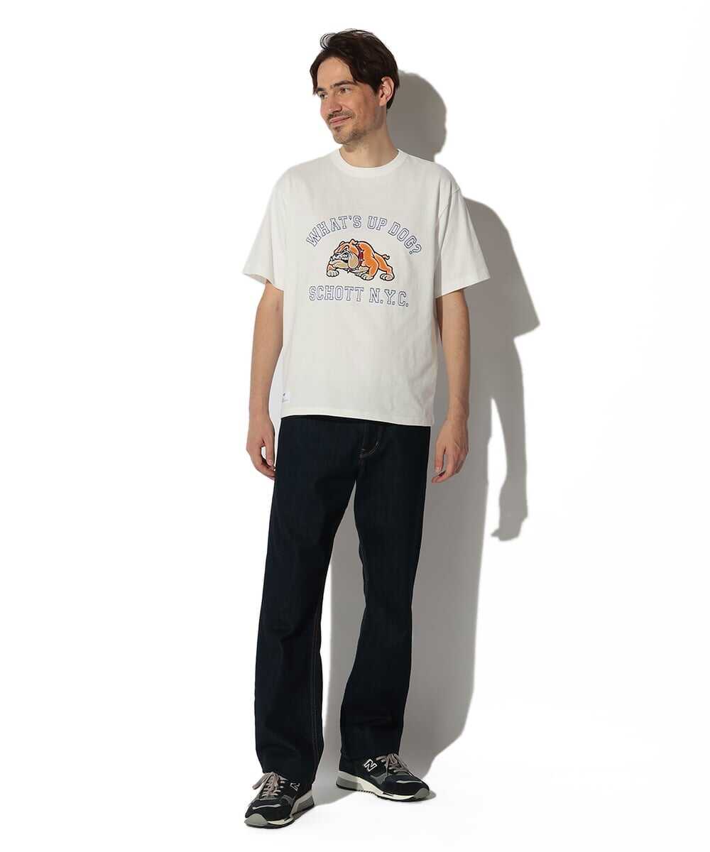 ワッツアップドッグ プリントTシャツ