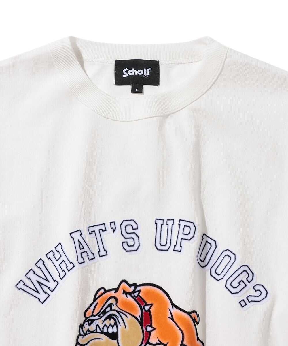 ワッツアップドッグ プリントTシャツ