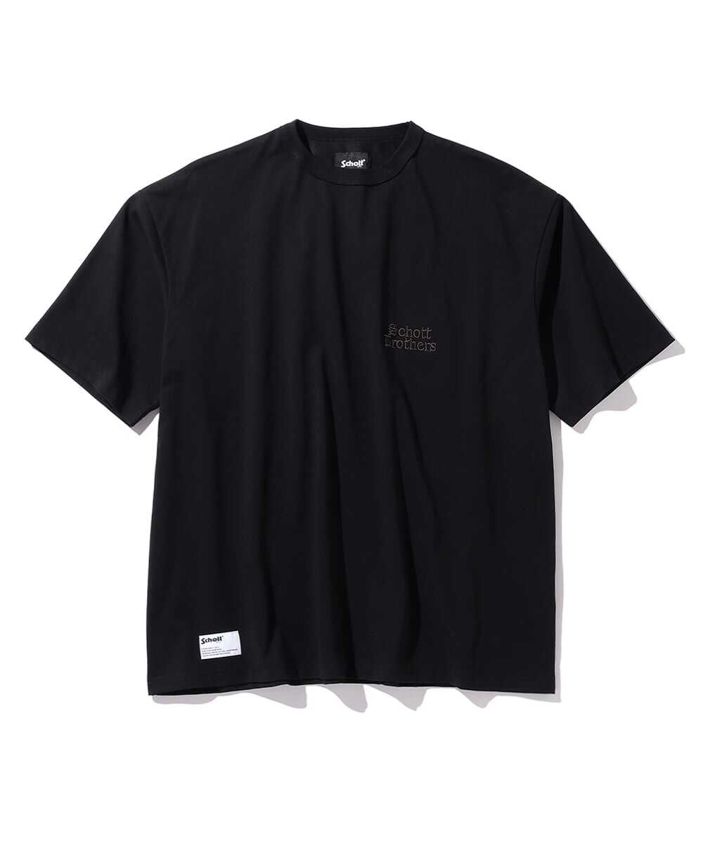 接触冷感 速乾 抗菌 ロゴ刺繍オーバーサイズ Tシャツ