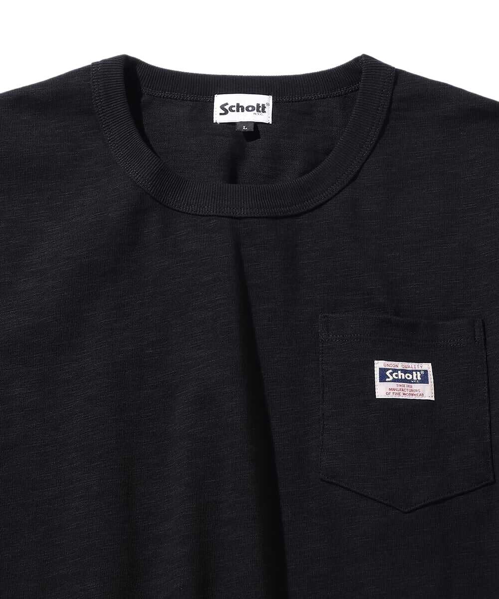 ラベルポケット スラブTシャツ