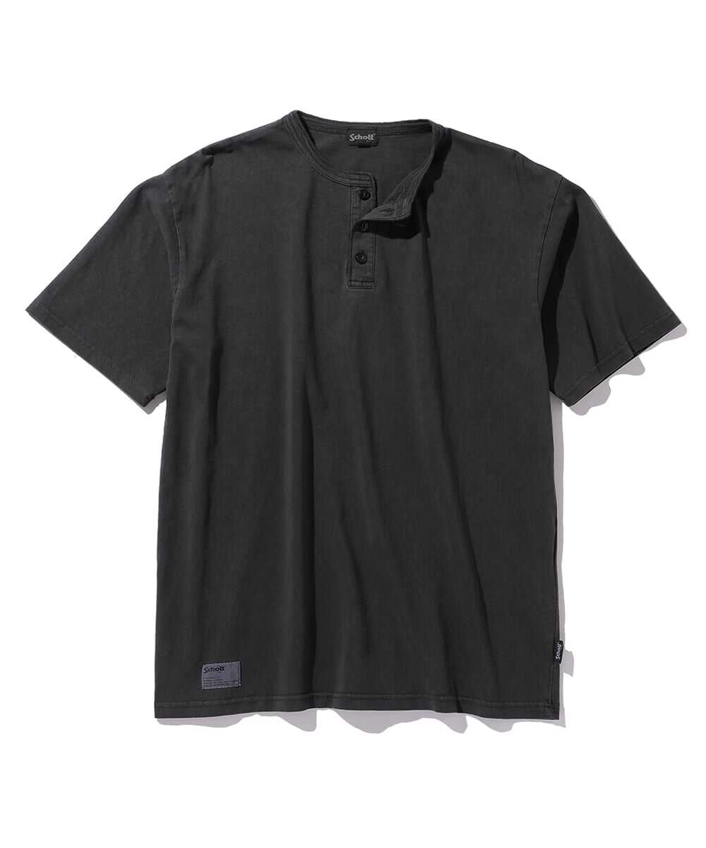 ピグメント オーバーダイ ヘンリーTシャツ
