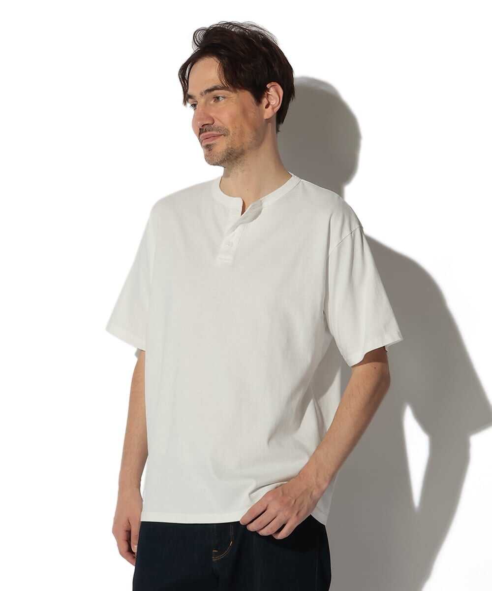 ピグメント オーバーダイ ヘンリーTシャツ