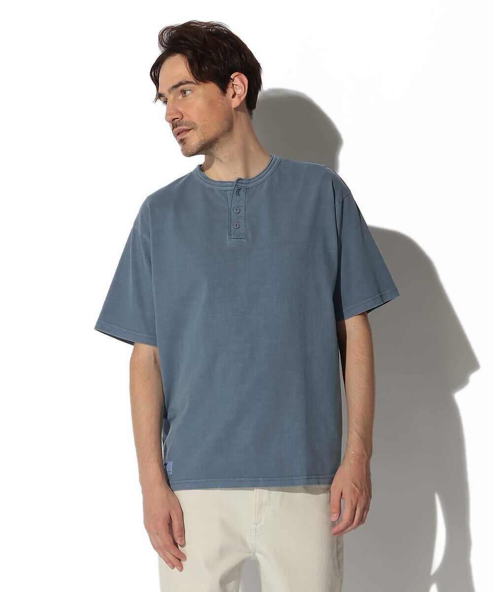 ピグメント オーバーダイ ヘンリーTシャツ
