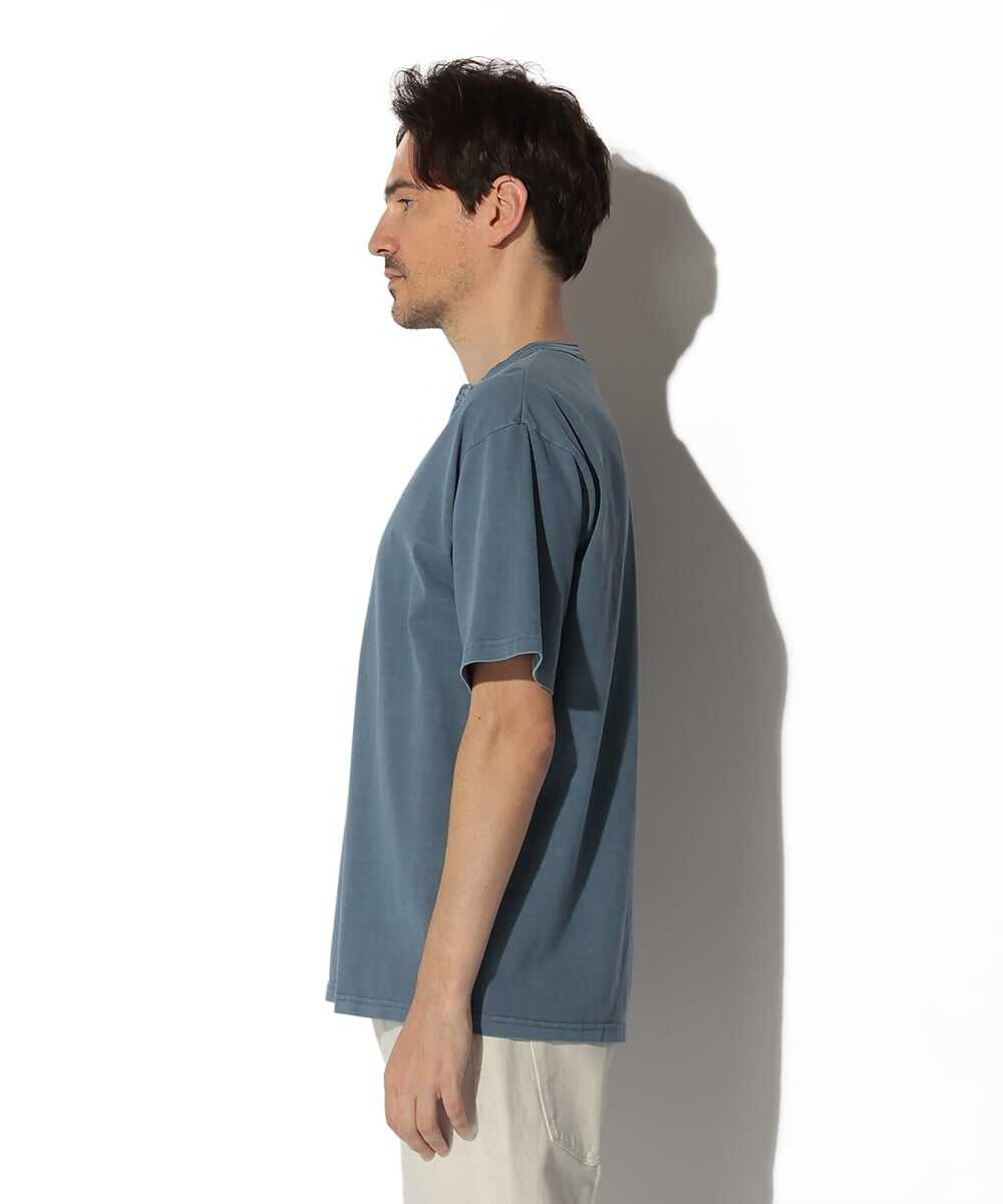 ピグメント オーバーダイ ヘンリーTシャツ