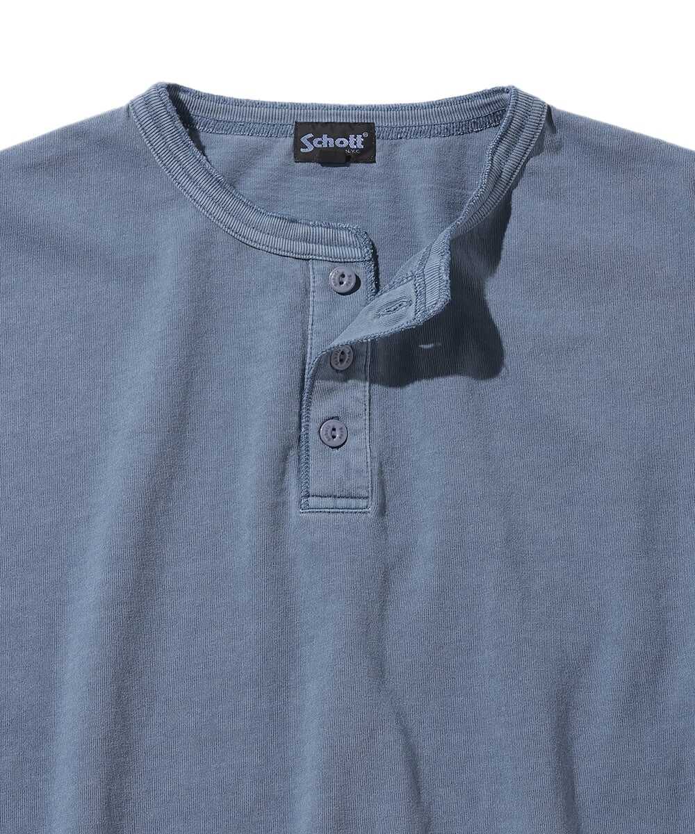 ピグメント オーバーダイ ヘンリーTシャツ