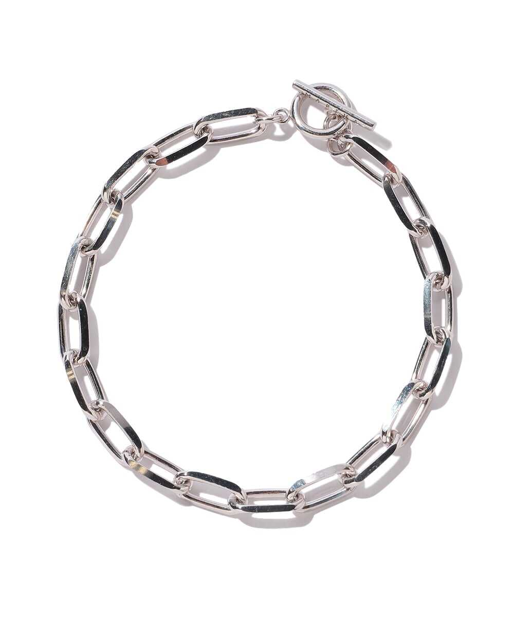 Silent Rain/サイレントレイン silver925 ブレスレット ロングレクタングルチェーン 19.5cm