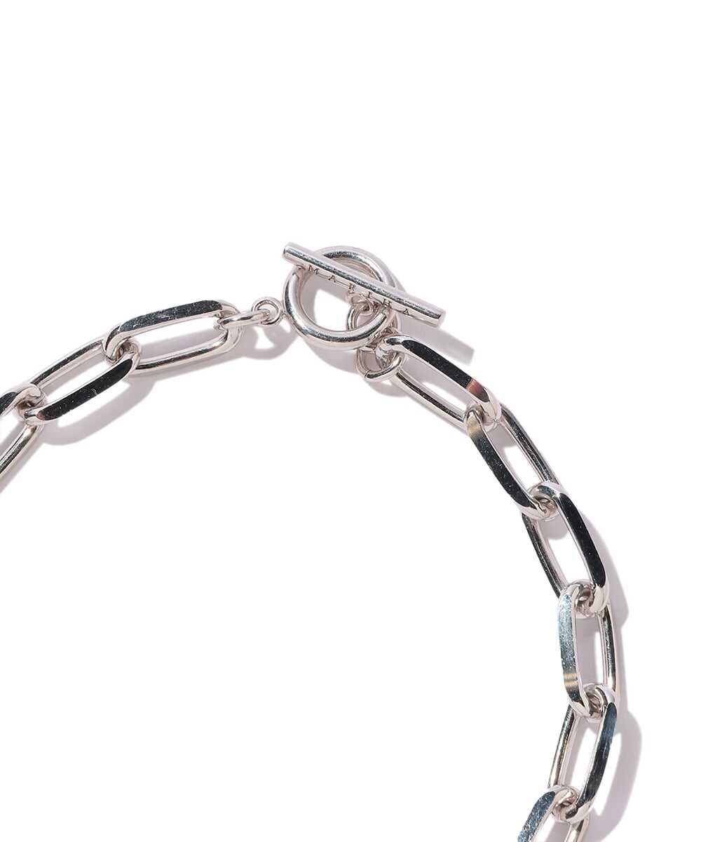 Silent Rain/サイレントレイン silver925 ブレスレット ロングレクタングルチェーン 19.5cm