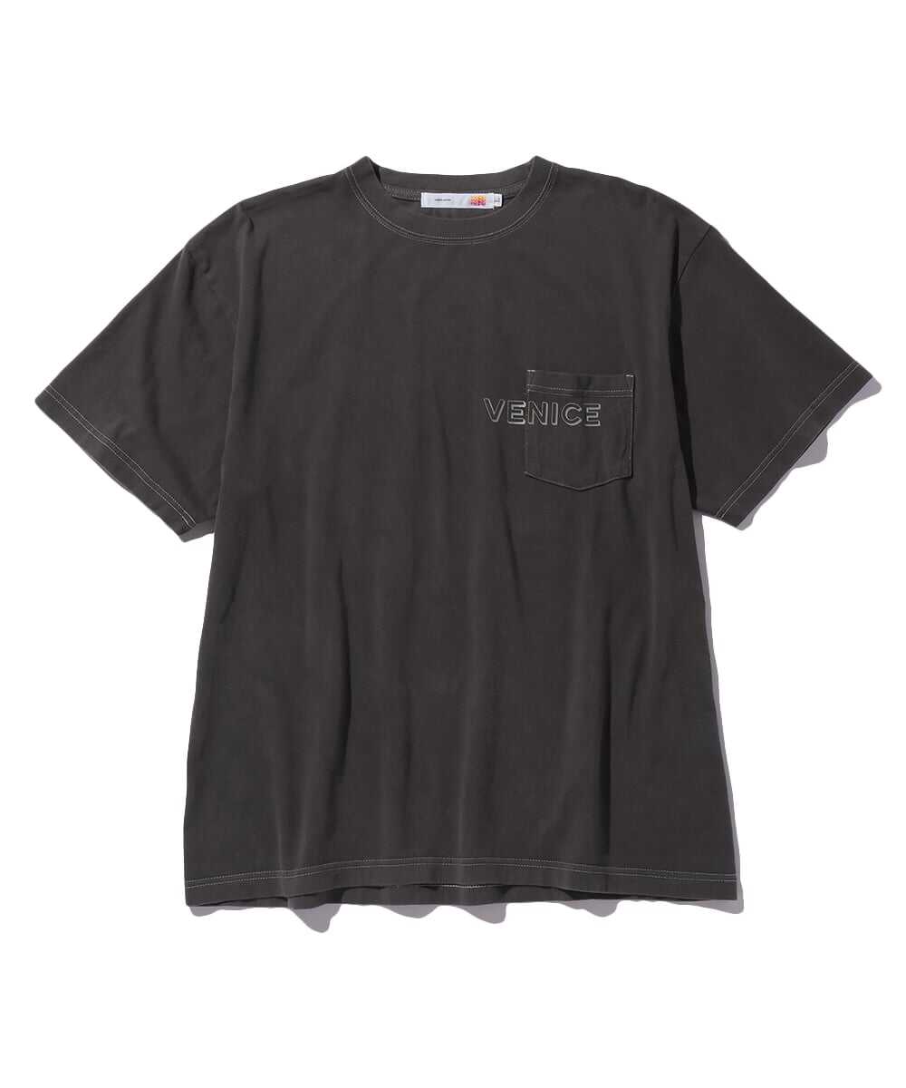 バックプリント ポケットTシャツ