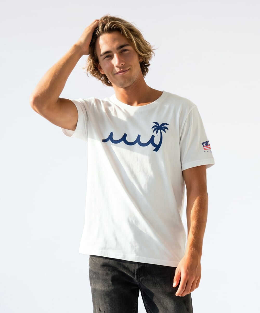 バックプリント ストレッチTシャツ