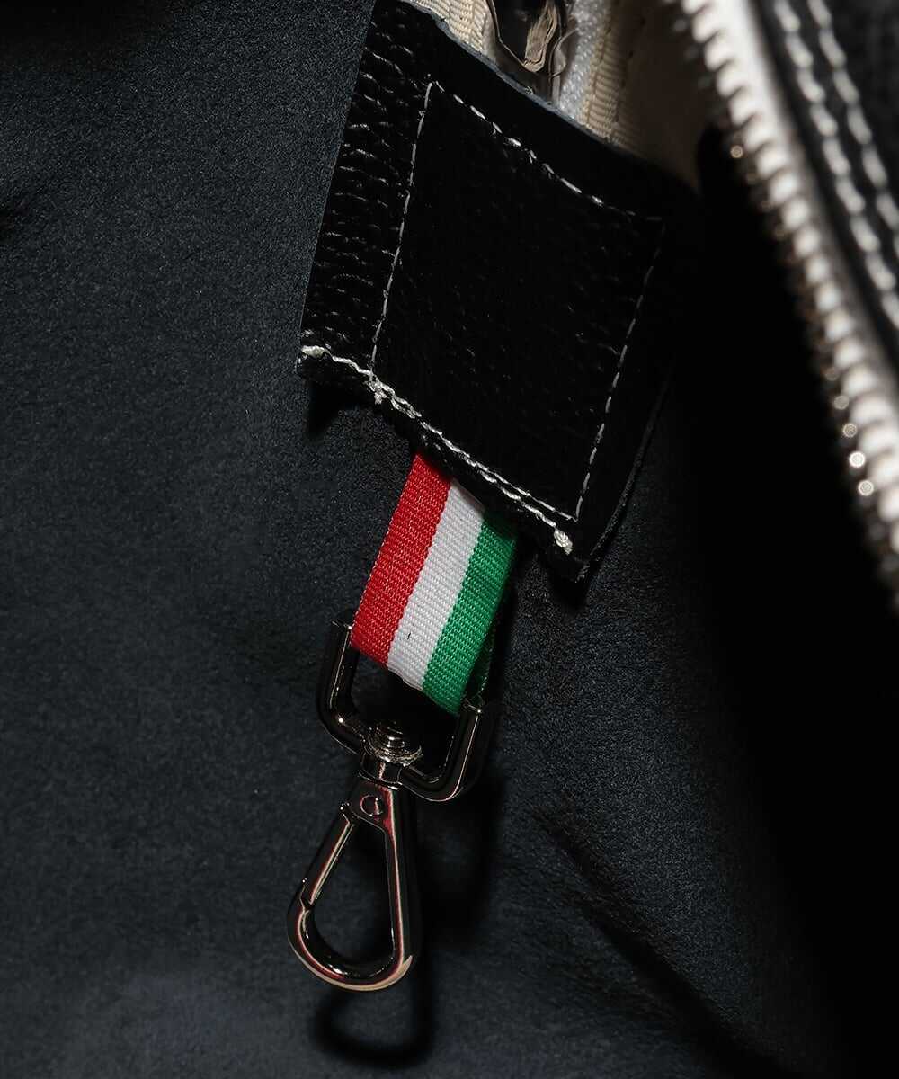 ”38”/GENUINE LEATHER 2WAYミディアムサイズバッグ ブラック