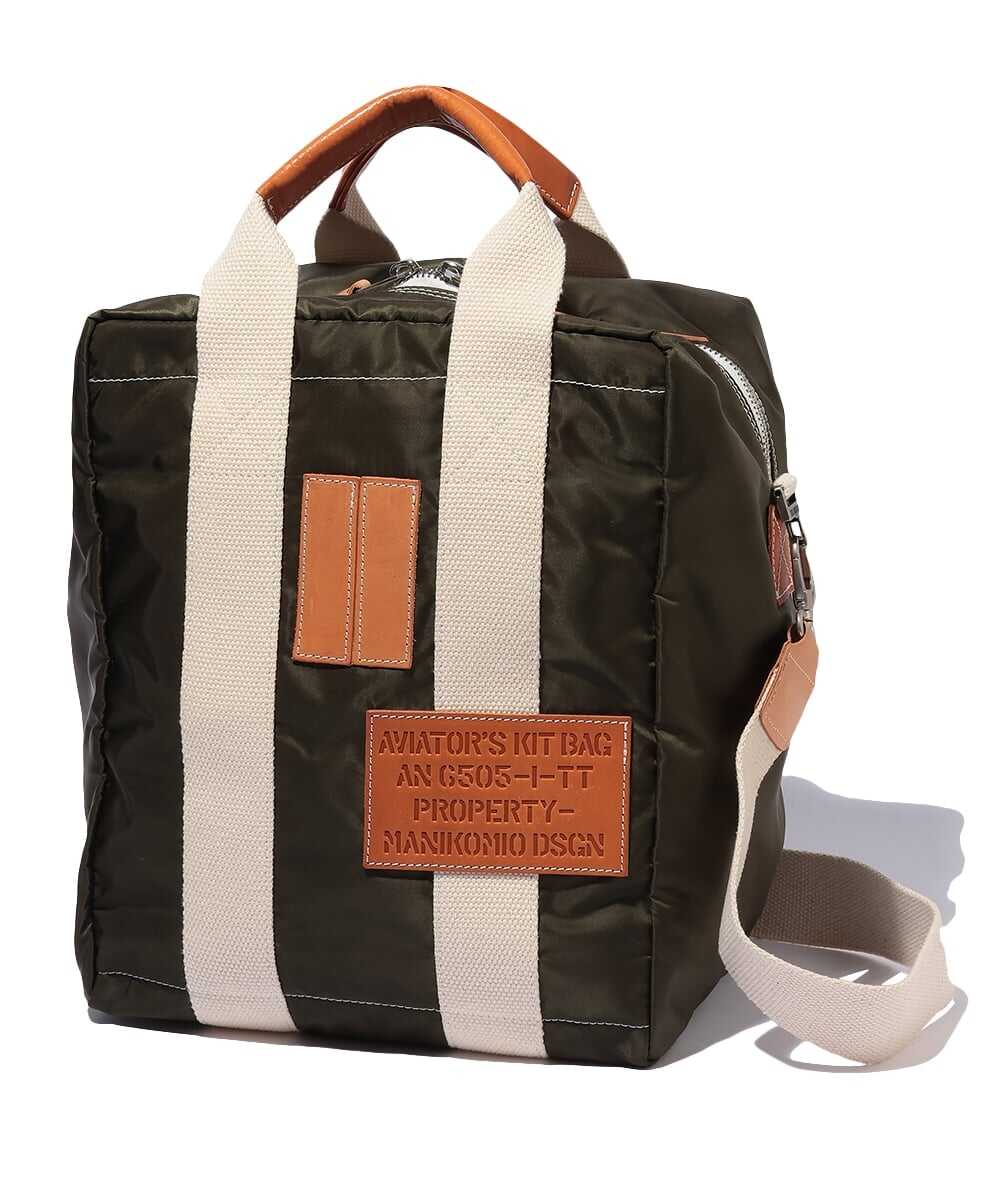 TT/FLY VELA NYLON 2WAYナイロンバッグ カーキ