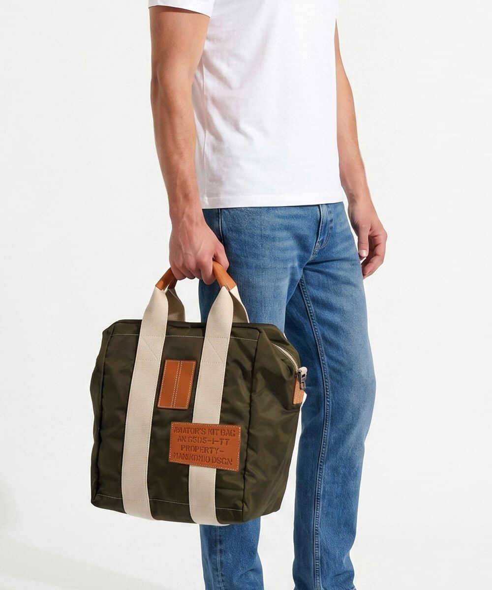 TT/FLY VELA NYLON 2WAYナイロンバッグ カーキ