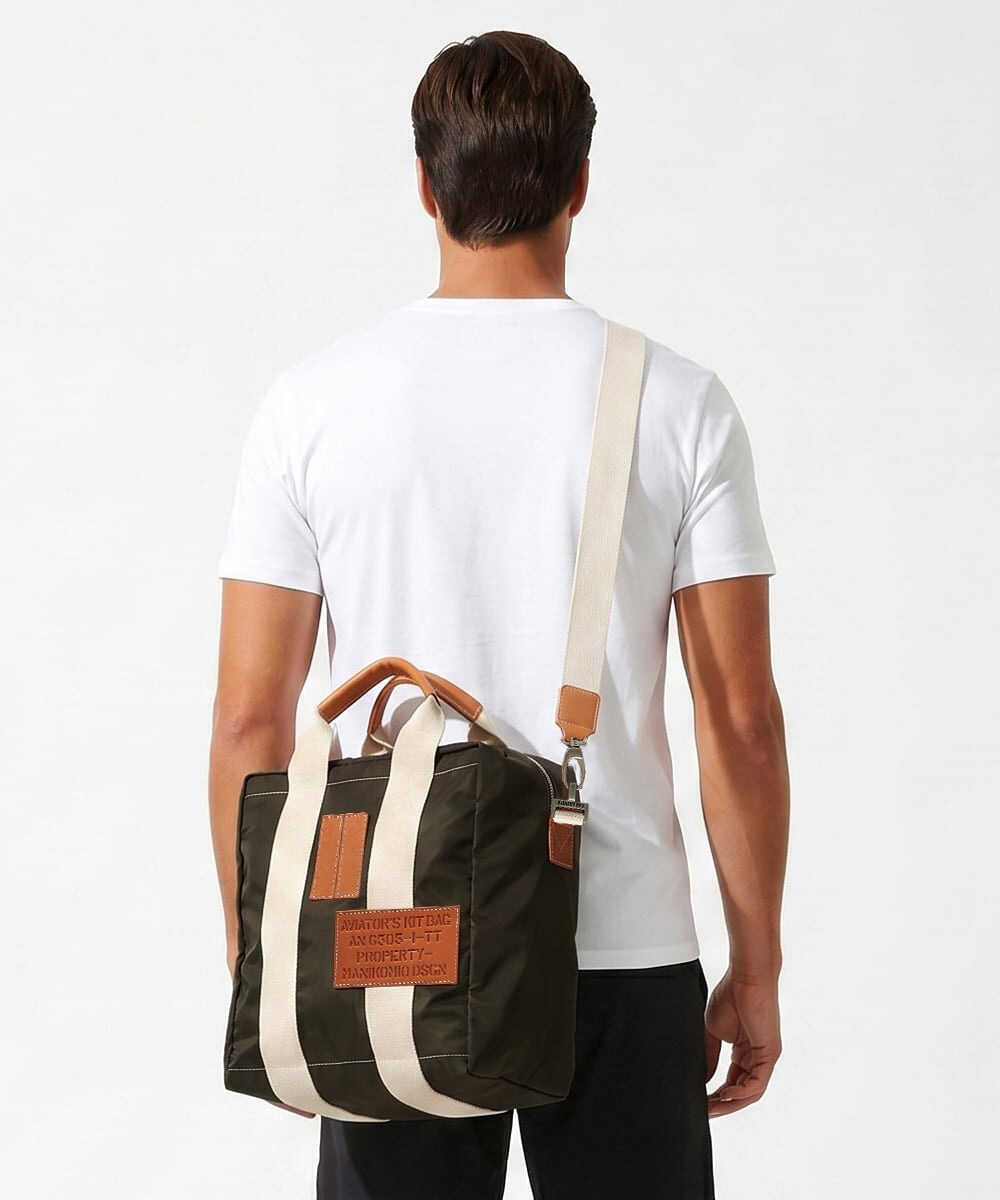 TT/FLY VELA NYLON 2WAYナイロンバッグ カーキ