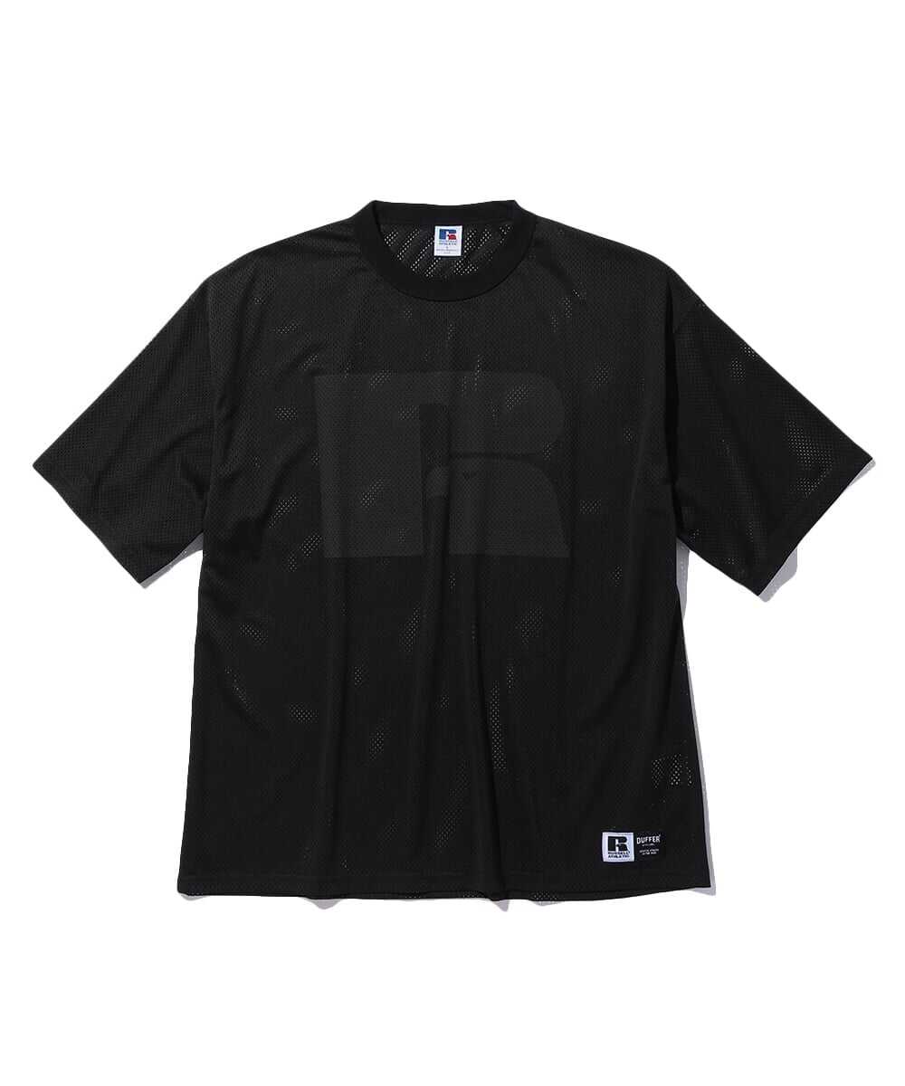 ブラックレーベル×ラッセル A-PACK/エーパック メッシュTシャツ