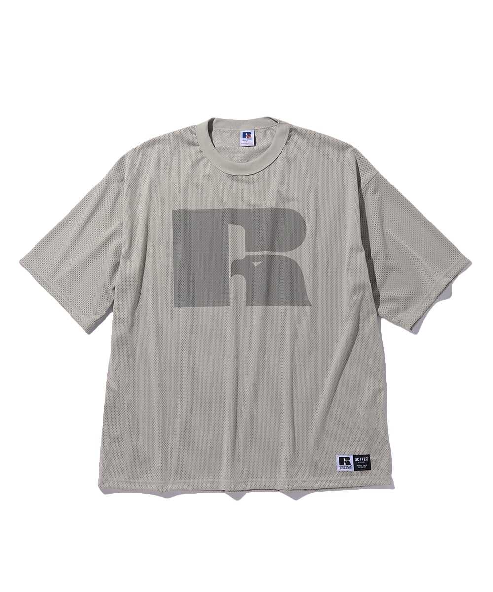 ブラックレーベル×ラッセル A-PACK/エーパック メッシュTシャツ