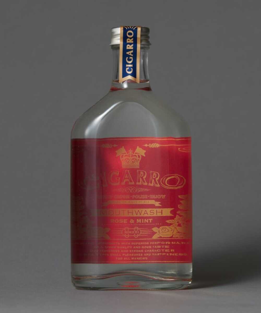 マウスウォッシュ ローズ＆ミント 200ML ショットグラス・木箱付
