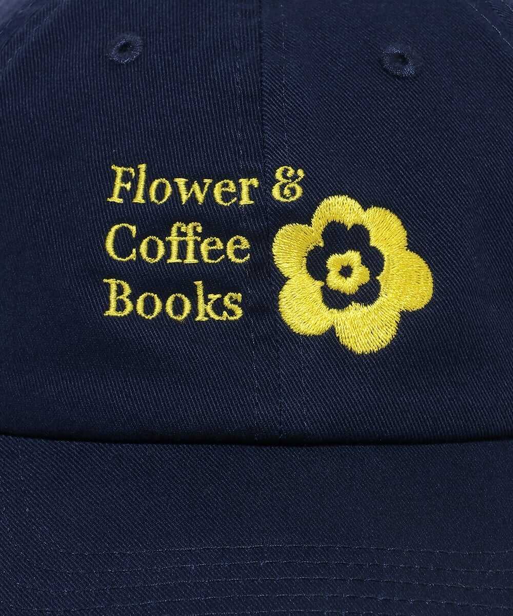 Flower&Coffee Books ロゴ刺繍 6パネルキャップ
