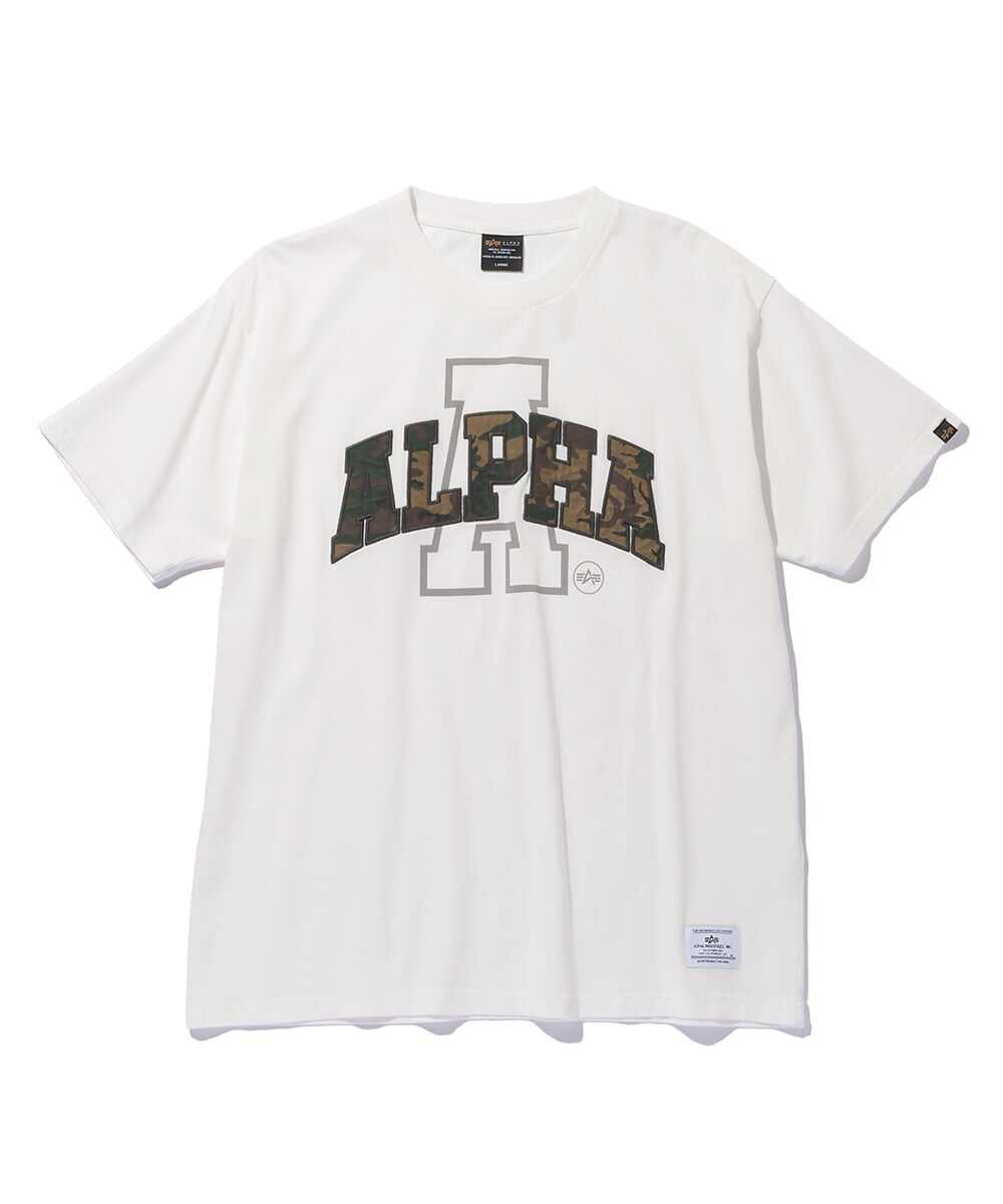 カレッジロゴ プリントTシャツ