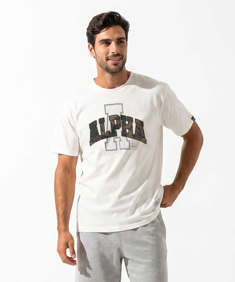 カレッジロゴ プリントTシャツ