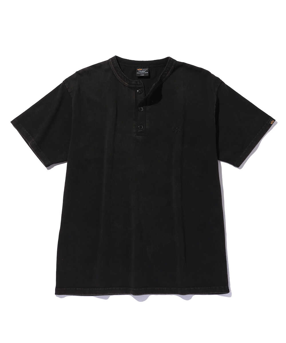 スノーウォッシュ ヘンリーネックTシャツ