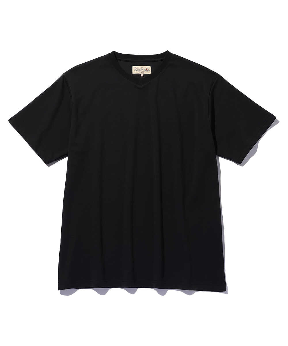 2層構造 吸水速乾クールマックス VネックTシャツ