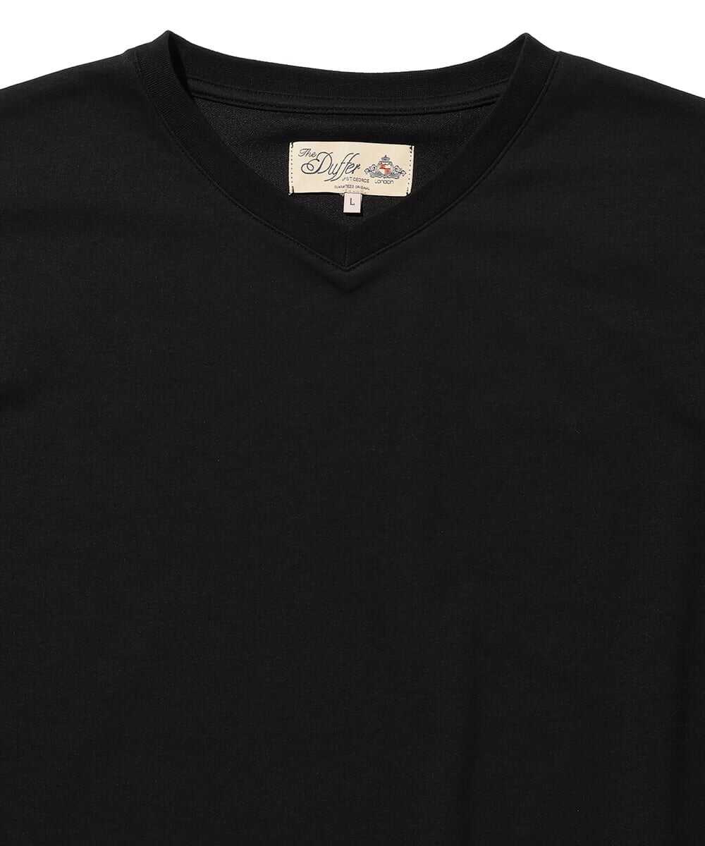 2層構造 吸水速乾クールマックス VネックTシャツ