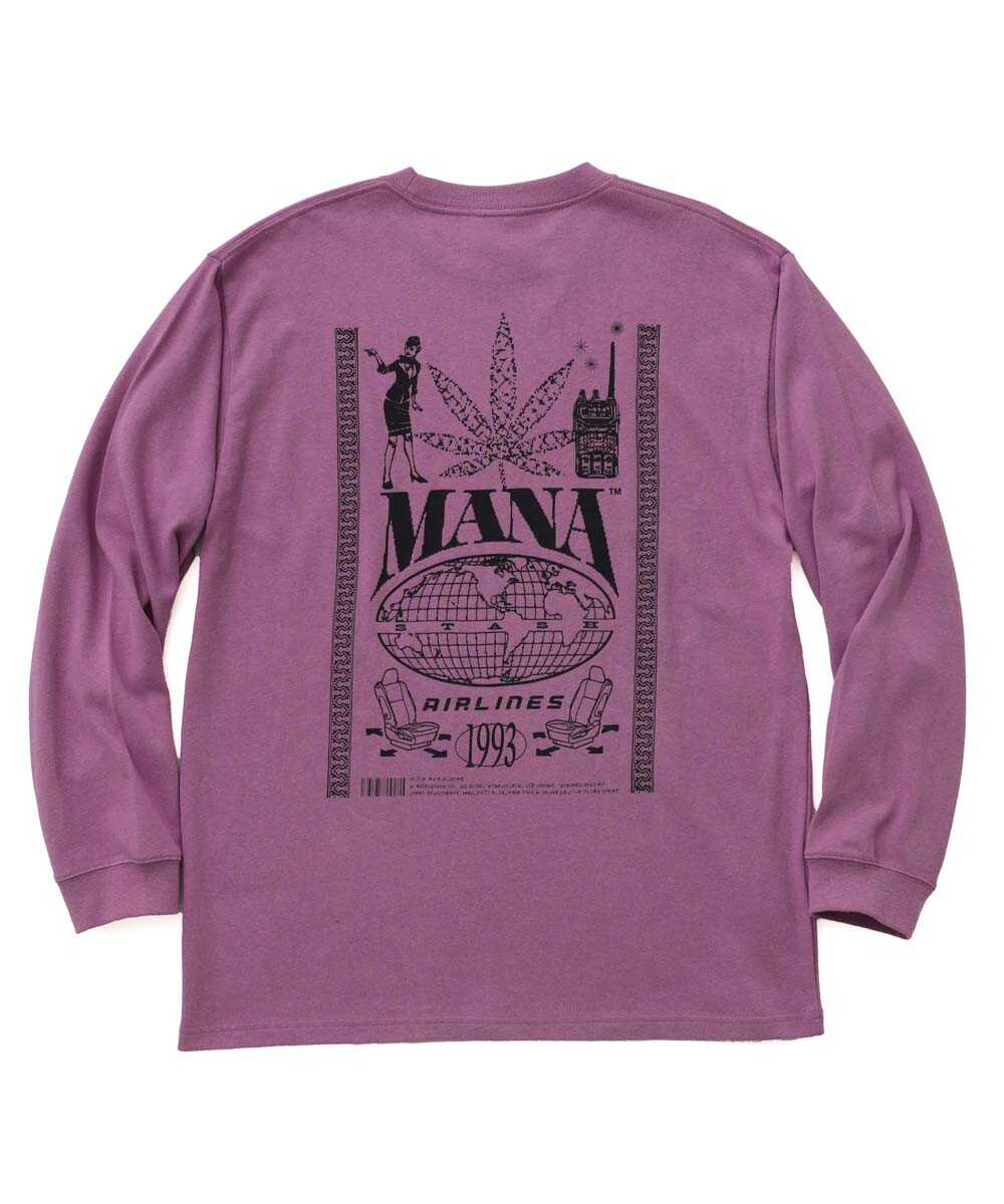 MANASTASH AIRLINES バックプリントロンT