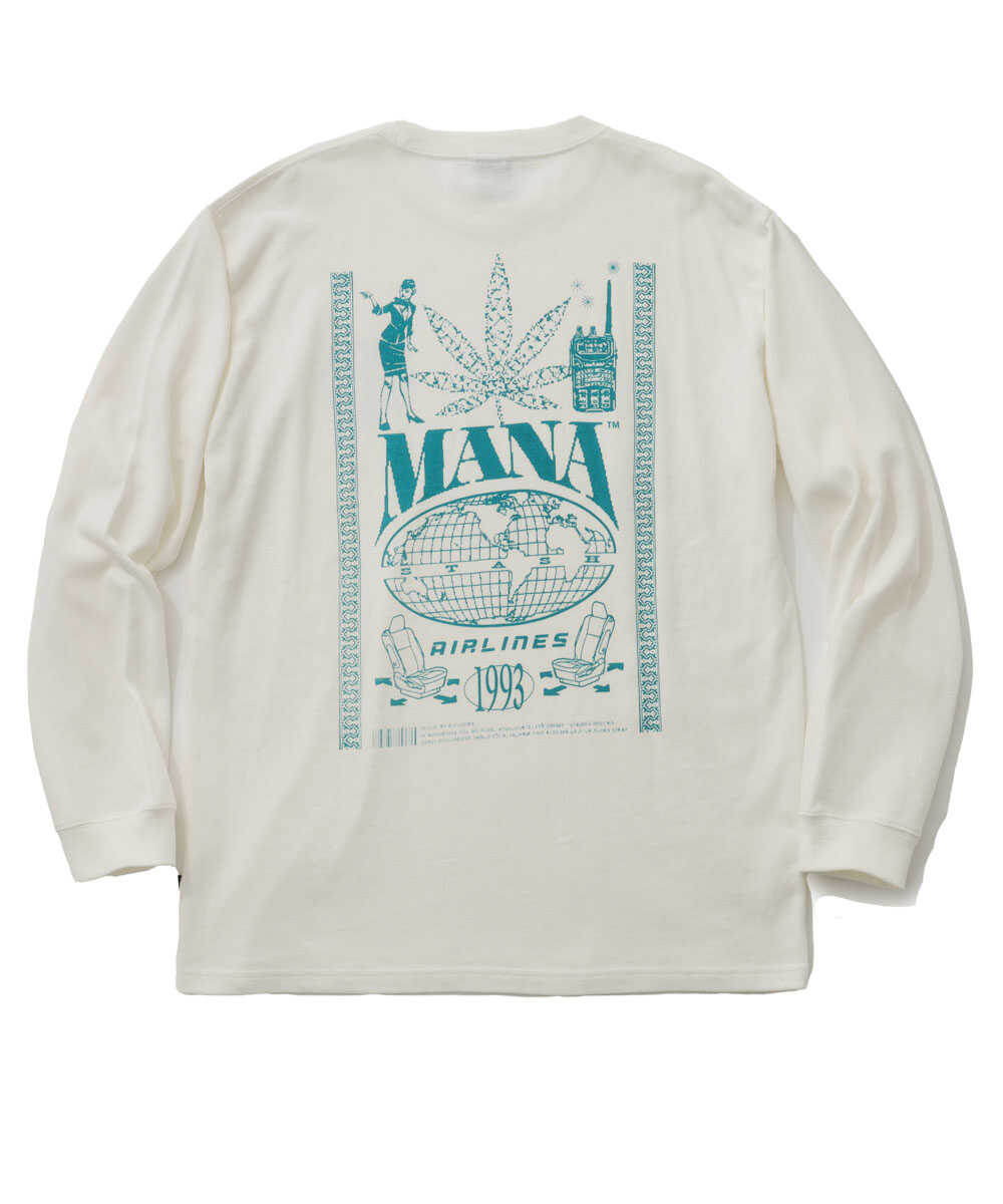 MANASTASH AIRLINES バックプリントロンT