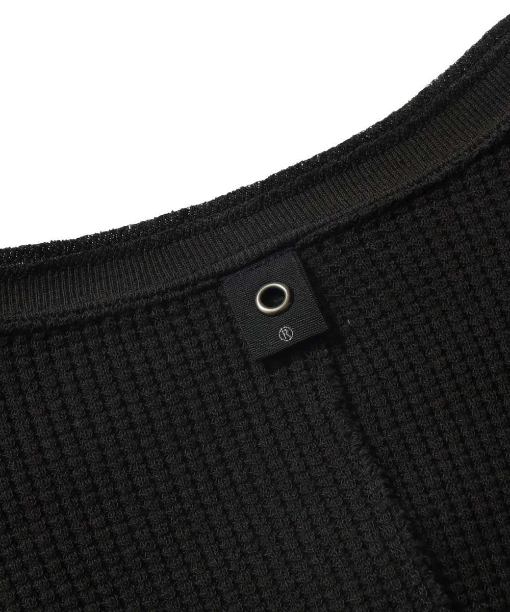 ワッフルヘンリーネックロンT