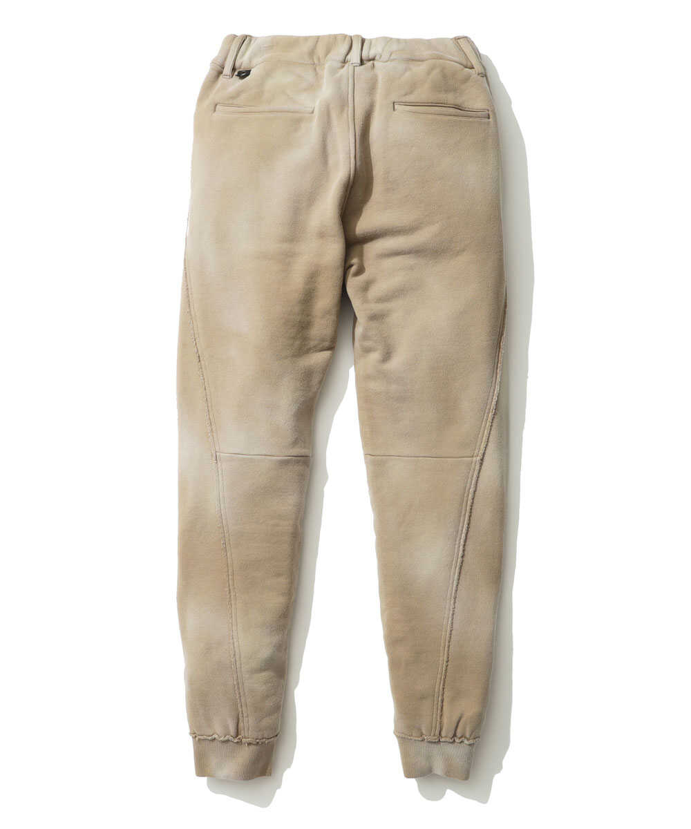 ハンドブリーチ加工 フェード スリムシルエットスウェットパンツ