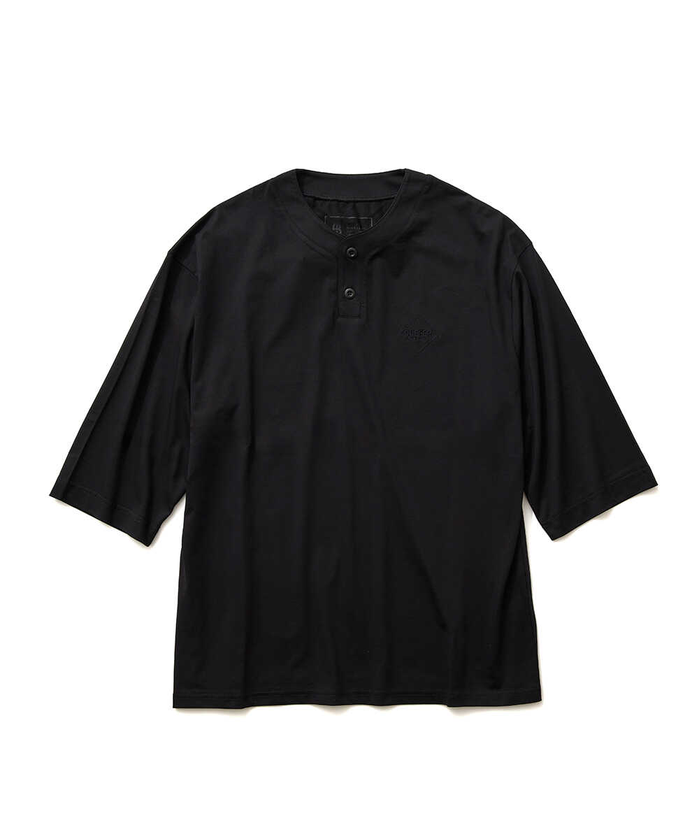 7分袖ヘンリーネックTシャツ