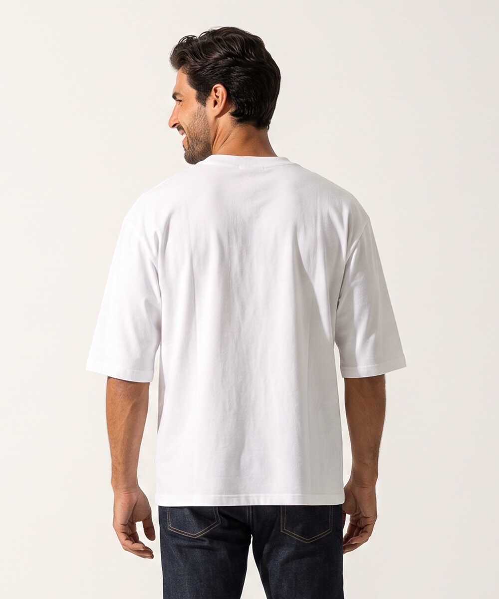 7分袖ヘンリーネックTシャツ