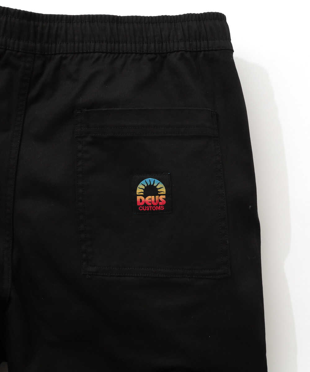 ストーンウォッシュ加工 イージークロップドパンツ