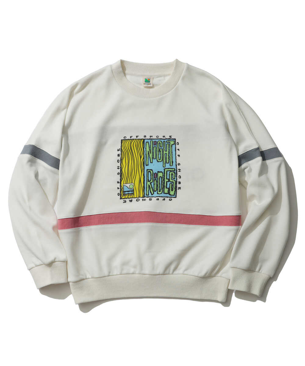80sスポーツグラフィック バックプリント スウェットシャツ