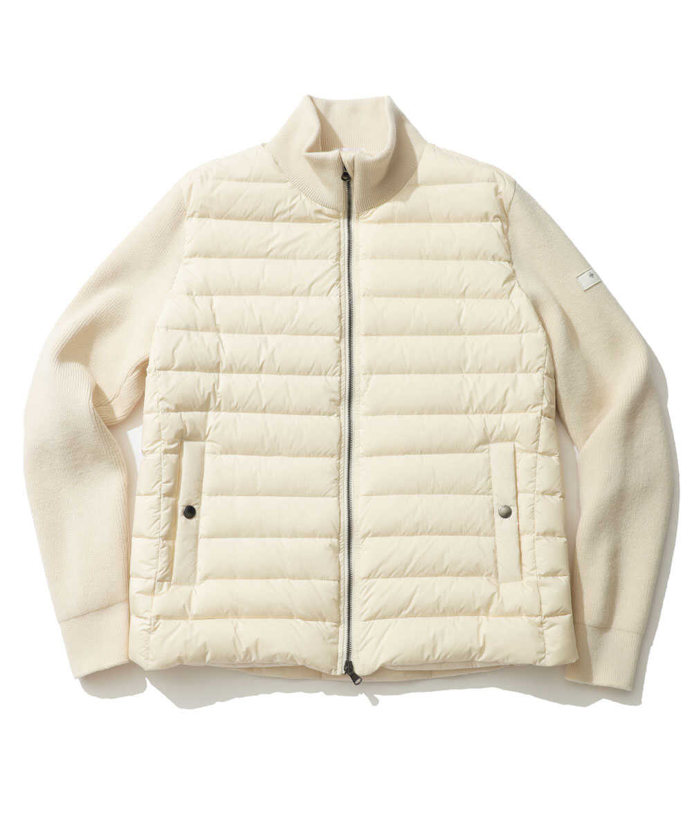 HENDER/エンダー ニット切り替えダウンジャケット